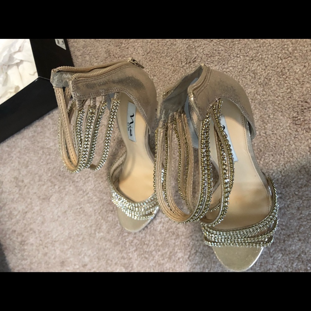 Nina shoes champagne color